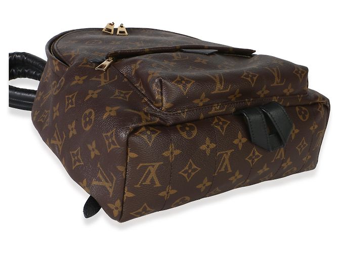 Mochila Palm Springs MM de lona Monogram Louis Vuitton Castaño - vista 7