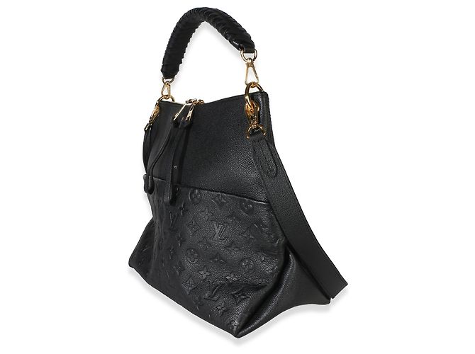 Louis Vuitton Black Monogram Empreinte Maida Hobo - vista 3