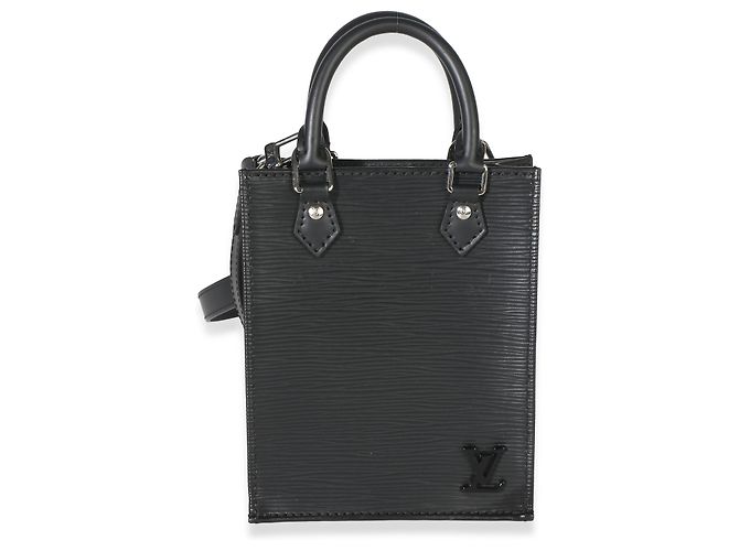 Louis Vuitton Black Epi Petit Sac Plat - vista 8