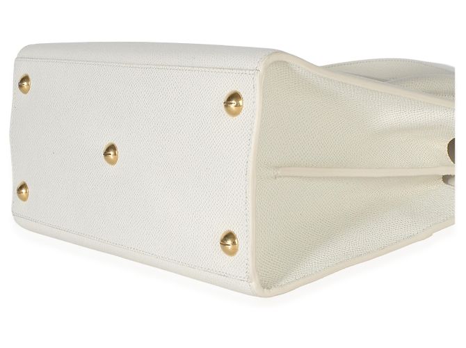 Borsa Tote Small St. Honore Christian Dior in vitello bianco - vista 6