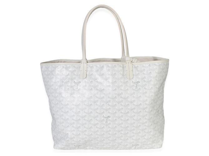 Goyard White Goyardine Canvas Bulldog Saint Louis PM Bianco - vista 2