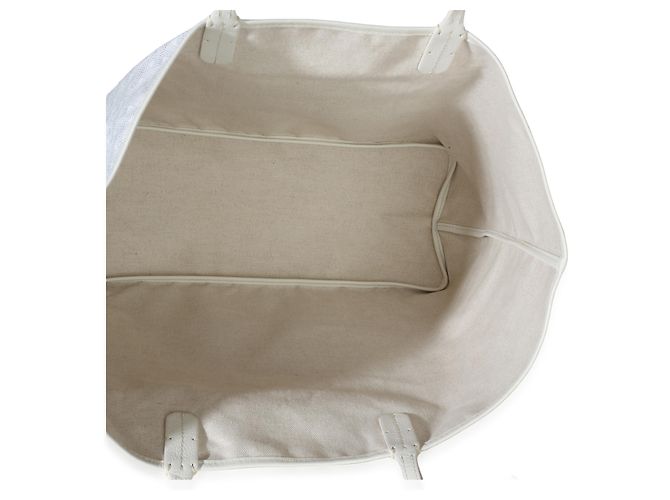 Goyard White Goyardine Canvas Bulldog Saint Louis PM Bianco - vista 5