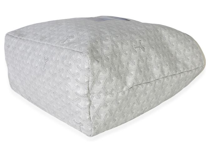 Goyard White Goyardine Canvas Bulldog Saint Louis PM Bianco - vista 6