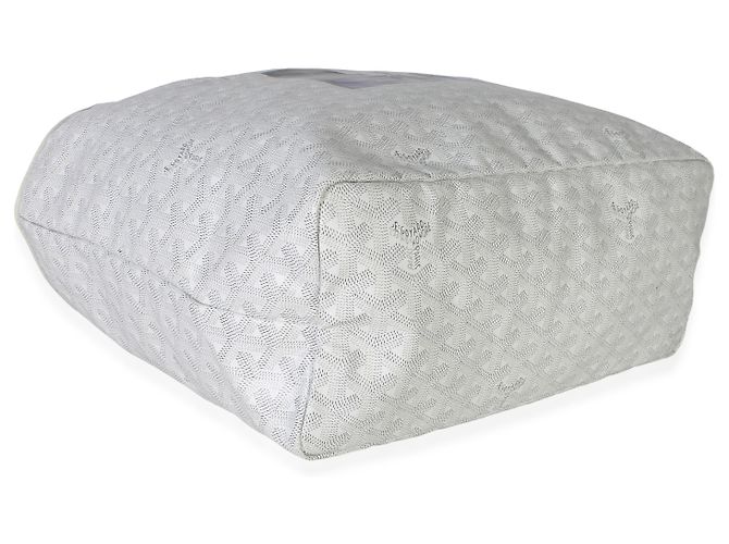 Goyard White Goyardine Canvas Bulldog Saint Louis PM Bianco - vista 7