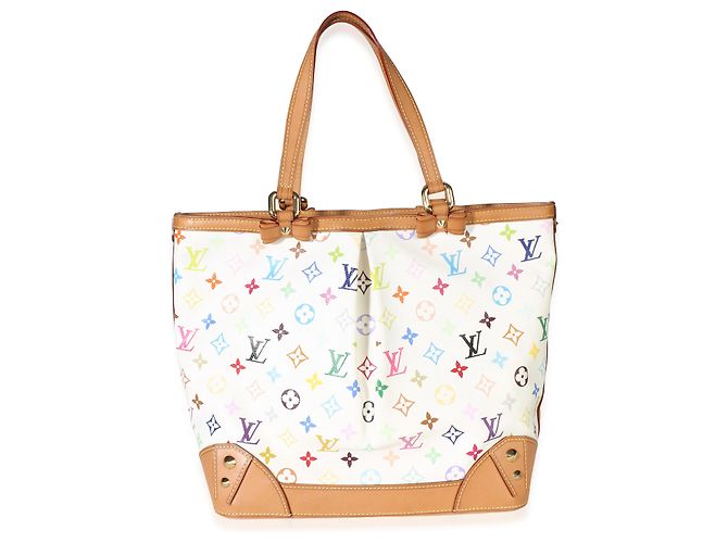 Louis Vuitton White Monogram Multicolor Canvas Sharleen GM - Ansicht 2