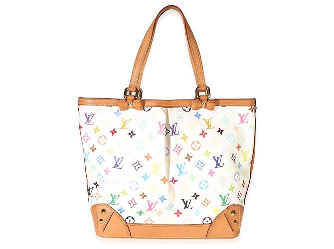Louis Vuitton White Monogram Multicolor Canvas Sharleen GM - Ansicht 8