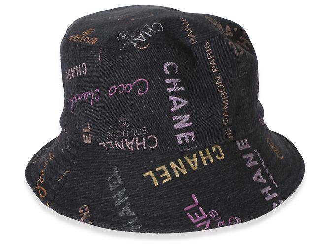 Chanel Multicolor Denim Mood Cloche Bucket Hat M - Ansicht 4