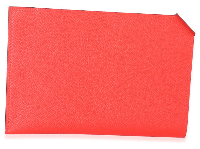 Hermès Rouge De Coeur Rose Extreme Epsom Tarmac PM Passhalter - Ansicht 2