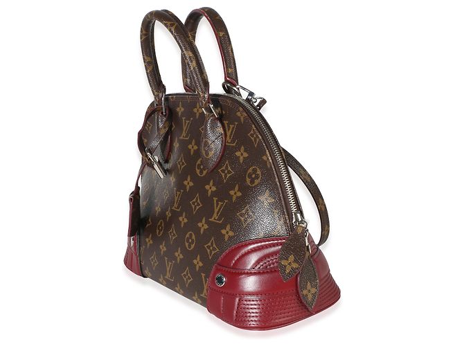 Louis Vuitton Aurore Monogram Shine Canvas Alma PM Marrone - vista 3