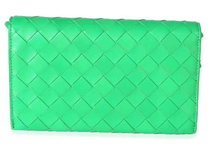 Bottega Veneta Portafoglio con tracolla Intrecciato Nappa Parakeet - vista 2