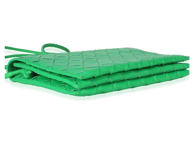Bottega Veneta Portafoglio con tracolla Intrecciato Nappa Parakeet - vista 7