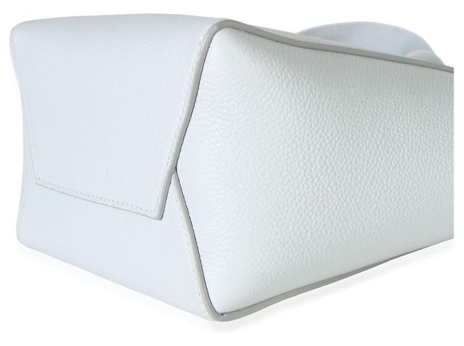 Céline Picca borsa secchiello Sangle Celine in pelle di vitello grana morbida azzurro chiaro - vista 6