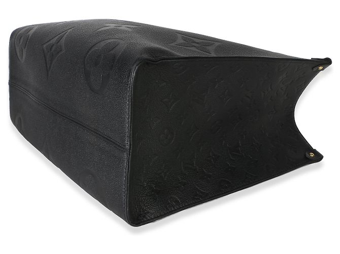 Louis Vuitton Black Giant Monogram Empreinte Onthego GM Schwarz - Ansicht 6