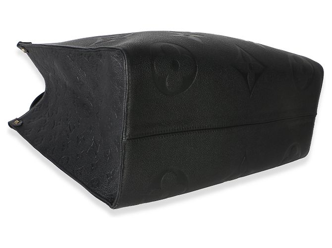 Louis Vuitton Black Giant Monogram Empreinte Onthego GM Schwarz - Ansicht 7