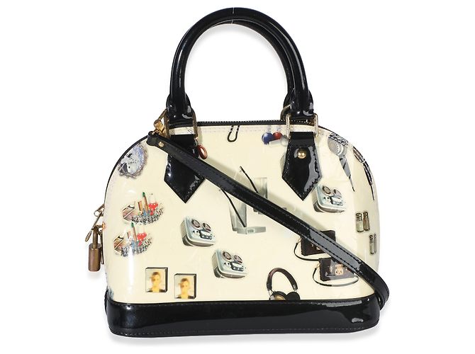 Pegatinas Louis Vuitton Monogram Vernis Alma BB Negro Blanco - vista 2