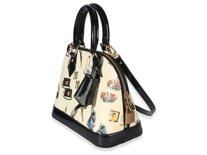 Pegatinas Louis Vuitton Monogram Vernis Alma BB Negro Blanco - vista 3