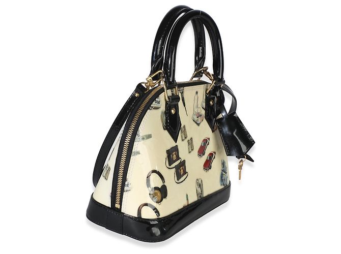 Pegatinas Louis Vuitton Monogram Vernis Alma BB Negro Blanco - vista 4