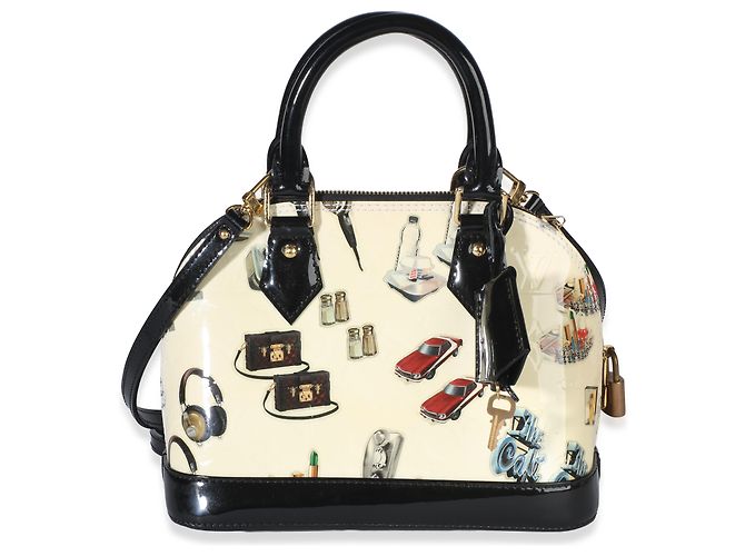 Pegatinas Louis Vuitton Monogram Vernis Alma BB Negro Blanco - vista 8