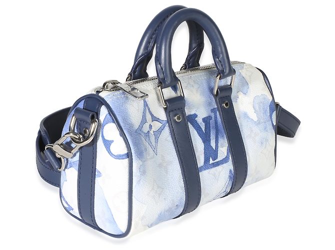Louis Vuitton Blue Monogram Watercolor Keepall XS Blau - Ansicht 4