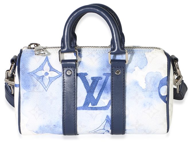 Louis Vuitton Blue Monogram Watercolor Keepall XS Blau - Ansicht 8