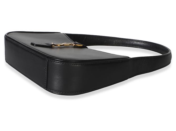 Autre Marque Saint Laurent Mini Le 5 a 7 Hobo in pelle di vitello liscia nera Nero - vista 6