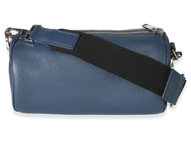 Pouch a rotolo Atelier in pelle di vitello blu navy Christian Dior - vista 2