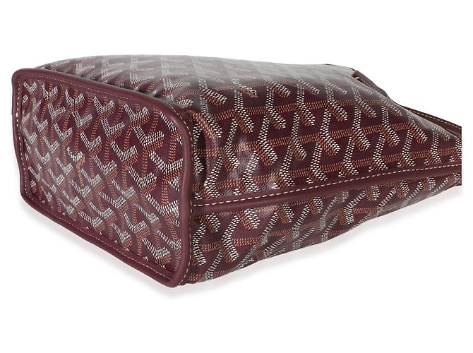 Goyard Burgundy Goyardine Canvas Mini Anjou Rosso - vista 7