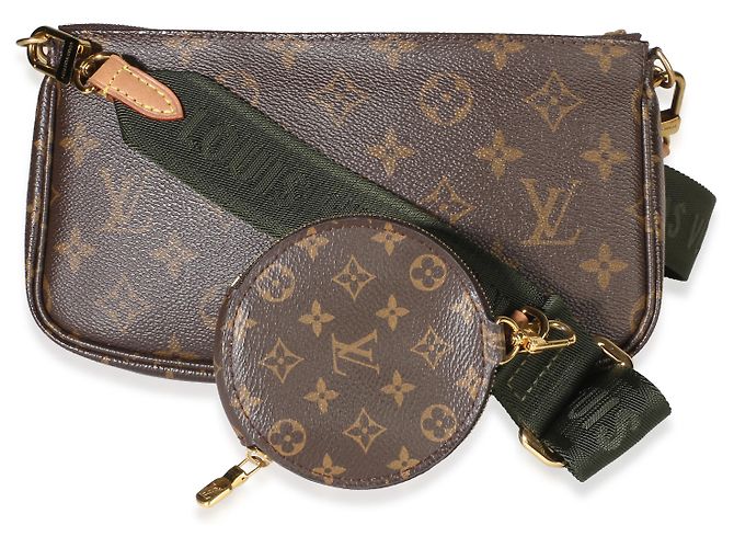Louis Vuitton Khaki Monogram Canvas Multi Pochette Accessoires - vista 2