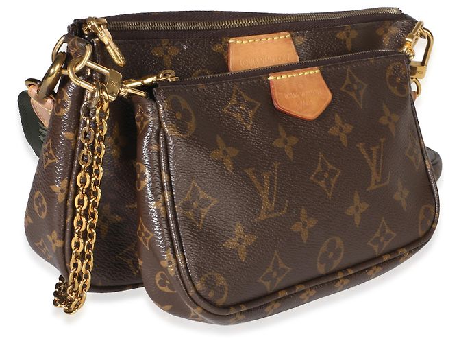 Louis Vuitton Khaki Monogram Canvas Multi Pochette Accessoires - vista 4