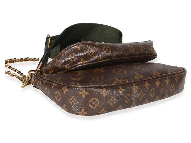 Louis Vuitton Khaki Monogram Canvas Multi Pochette Accessoires - vista 7