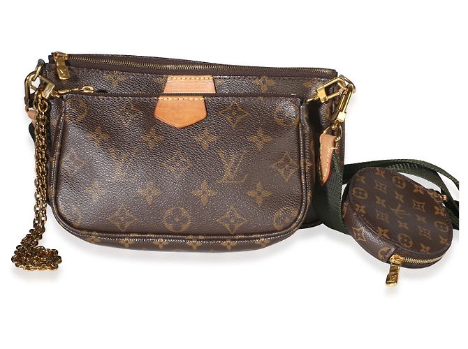 Louis Vuitton Khaki Monogram Canvas Multi Pochette Accessoires - vista 8