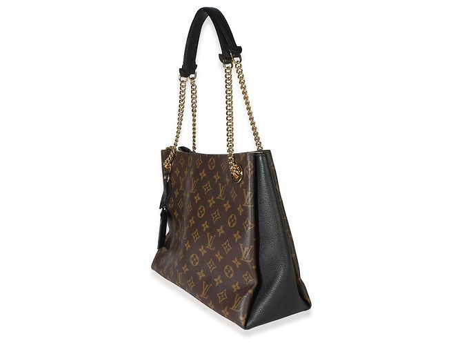 Louis Vuitton Black Monogram Canvas Surene MM Marrone - vista 2