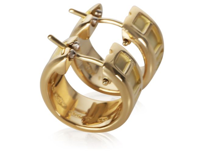 Pendientes de aro Tiffany & Co. Atlas Small 1995 en oro amarillo - vista 4
