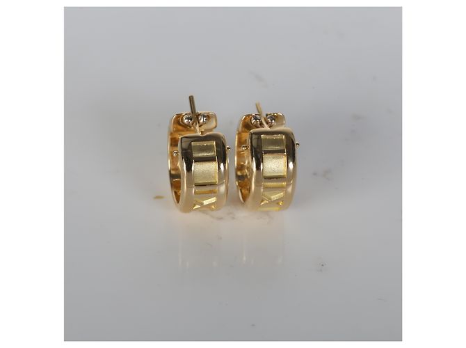 Pendientes de aro Tiffany & Co. Atlas Small 1995 en oro amarillo - vista 5