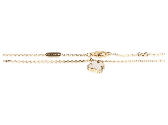 Collar Sweet Alhambra Van Cleef & Arpels en oro amarillo y madreperla - vista 2