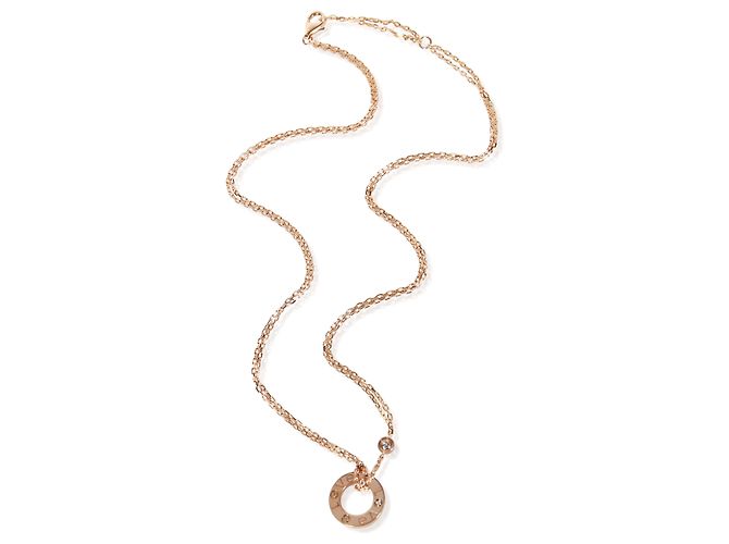 Collana Cartier Love in oro rosa e diamanti - vista 3