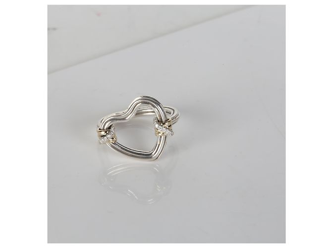 Autre Marque Anillo John Hardy Corazón de Bambú en Oro Amarillo, Plata Esterlina y Diamantes - vista 5