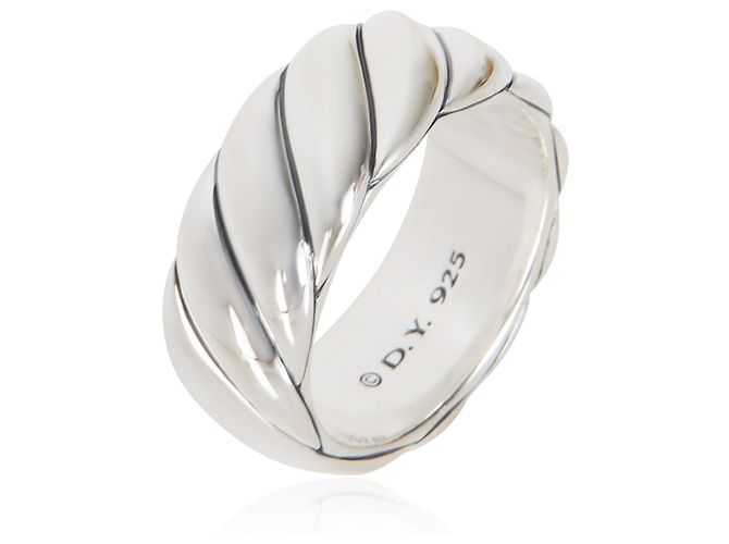 Anello Sculpted Cable in argento sterling David Yurman - vista 4