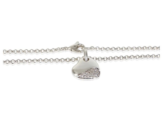 Autre Marque Pendente Cuore Pebble in Argento Sterling e Diamanti John Hardy - vista 2