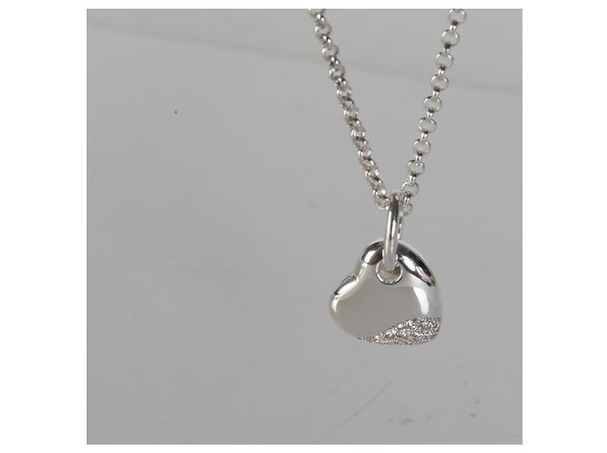 Autre Marque Pendente Cuore Pebble in Argento Sterling e Diamanti John Hardy - vista 4