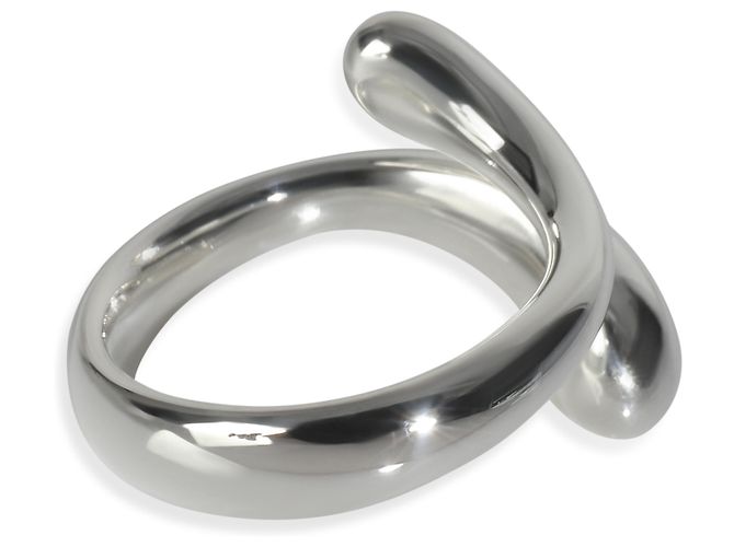 Tiffany & Co. Elsa Peretti Teardrop Bypass Ring aus Sterlingsilber - Ansicht 3