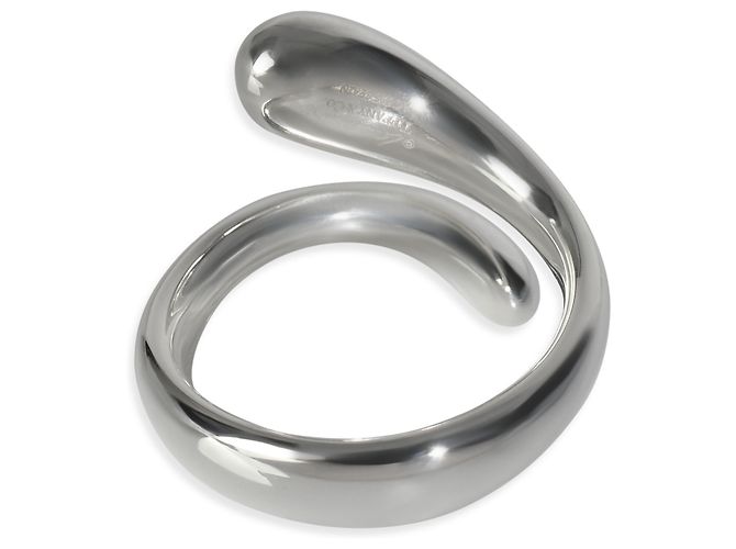 Tiffany & Co. Elsa Peretti Teardrop Bypass Ring aus Sterlingsilber - Ansicht 4