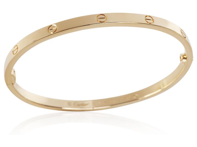 Bracciale Cartier Love Oro Giallo Modello Piccolo - vista 2