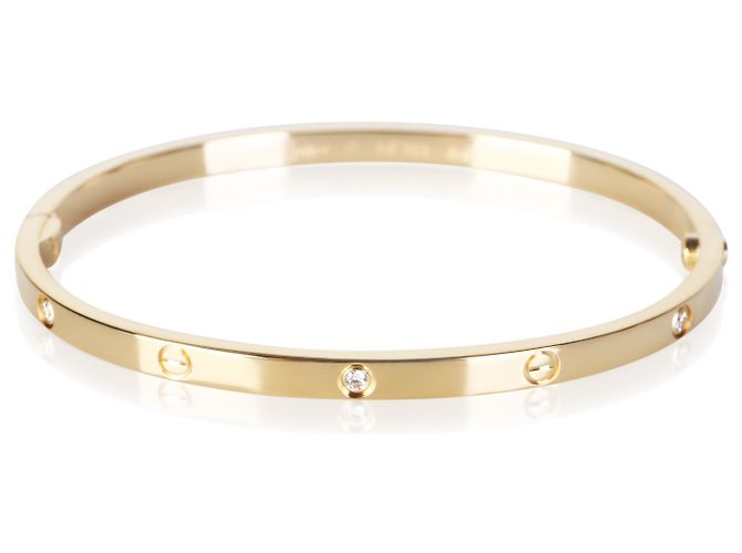 Bracciale Love Modello Small in Oro Giallo e Diamanti Cartier - vista 3