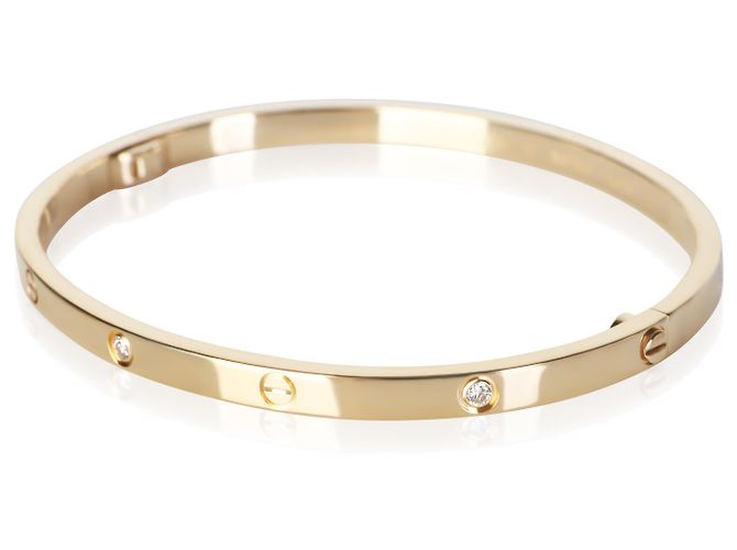Bracciale Love Modello Small in Oro Giallo e Diamanti Cartier - vista 4