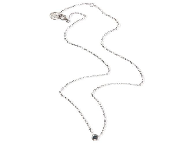 Pingente D'amour Cartier em ouro branco e safira - vista 3
