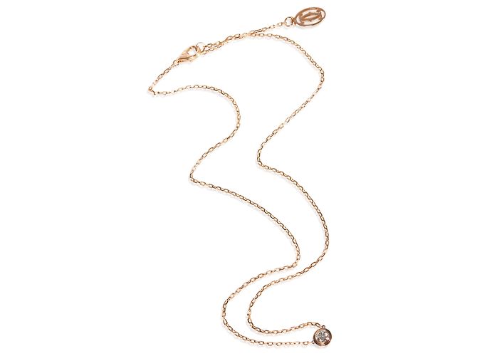 Pendente Cartier D'amour Oro Rosa Diamante Modello Grande - vista 3