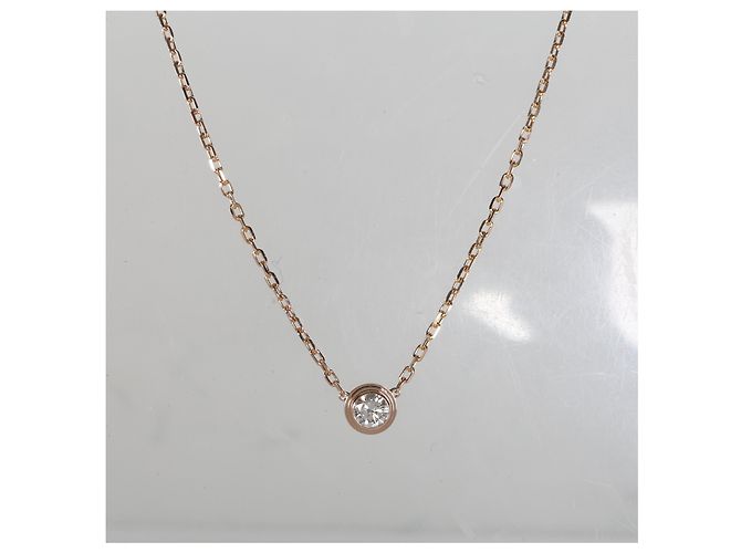 Pendente Cartier D'amour Oro Rosa Diamante Modello Grande - vista 4