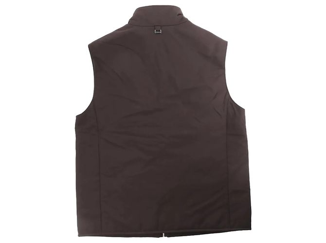 Corneliani gesteppte Zip-Weste in Braun, Größe 50 IT - Ansicht 3