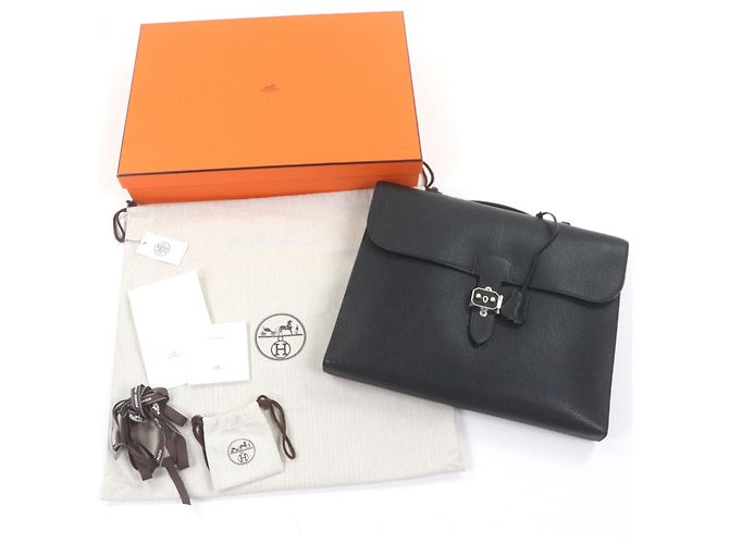 Hermès Sac Adepeche Lite1-37 Chevre Briefcase - vista 2